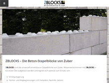 Tablet Screenshot of betonblock.de